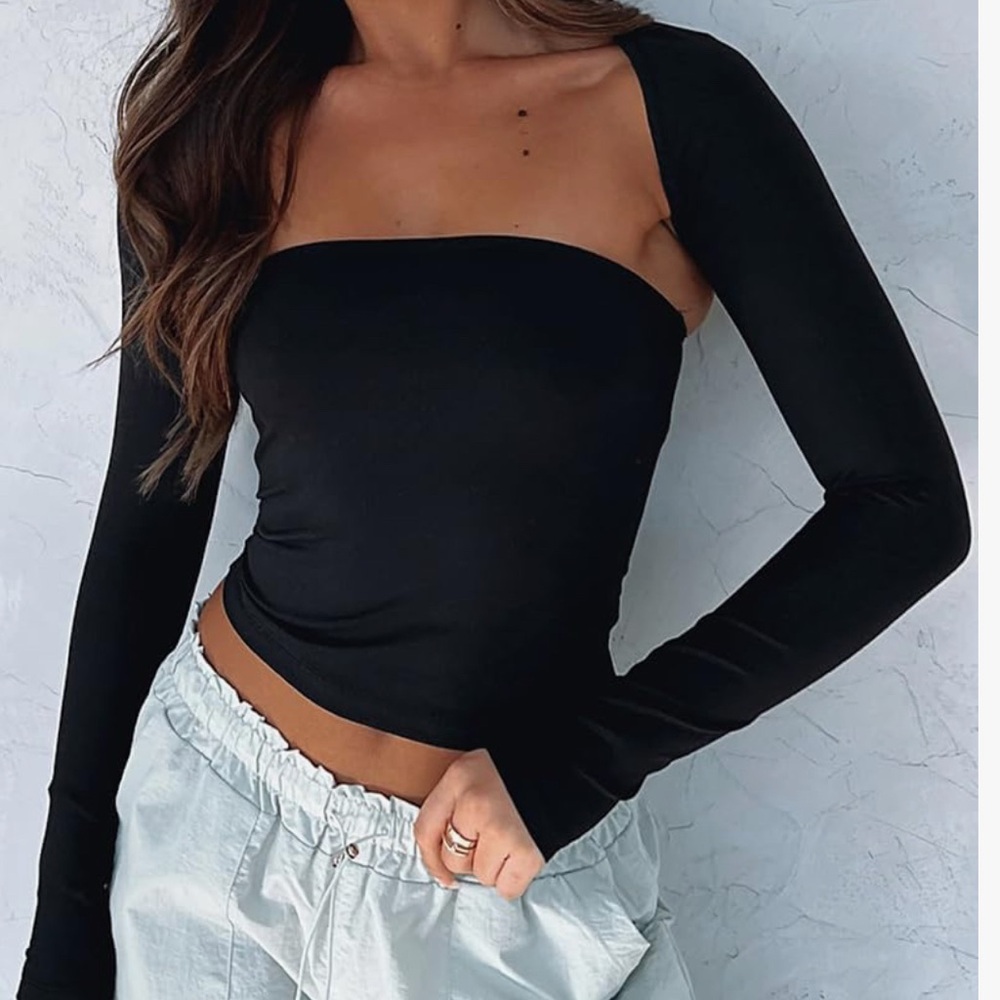WHITE FOX Bolero Style Top
